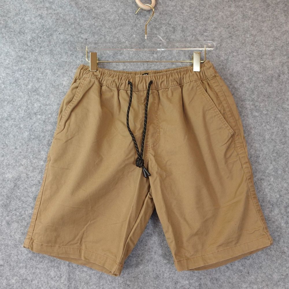 Organic Drawstring Chino Shorts Men S Tan Resort Stretch Twill LE 31 SIMONS 26/8